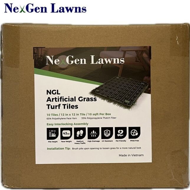 NGL Artificial Grass Turf Tiles