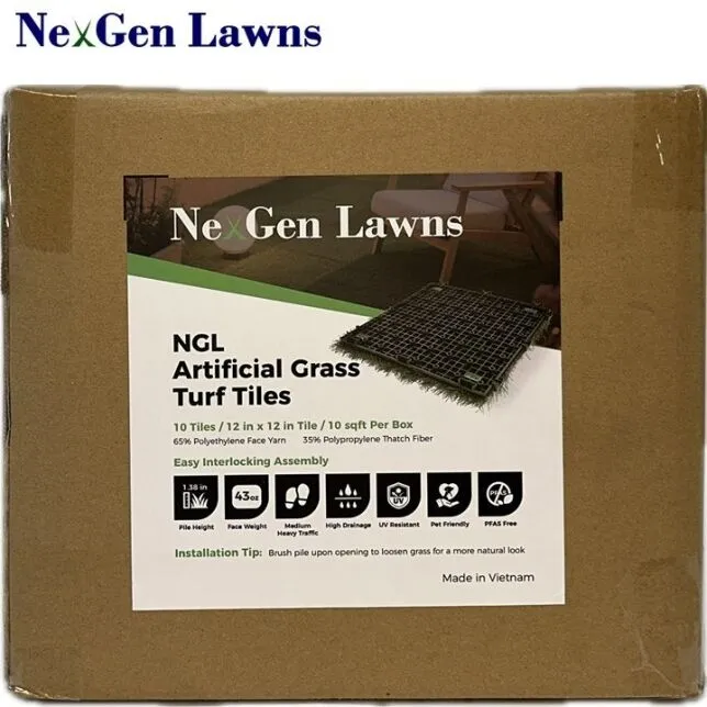 NGL Artificial Grass Turf Tiles