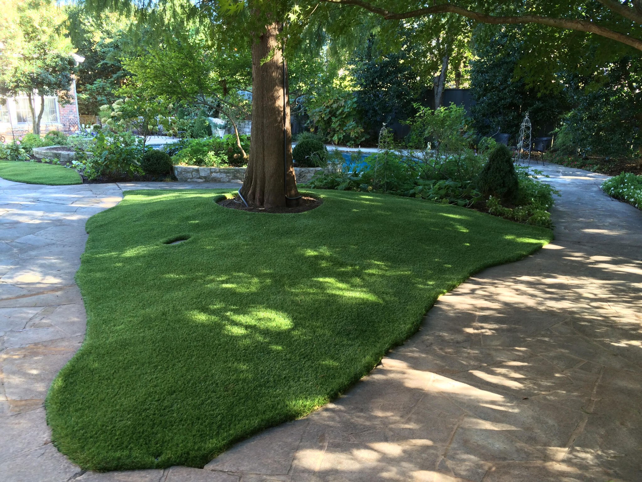 Artificial Turf Backyard in Nichols Hills
