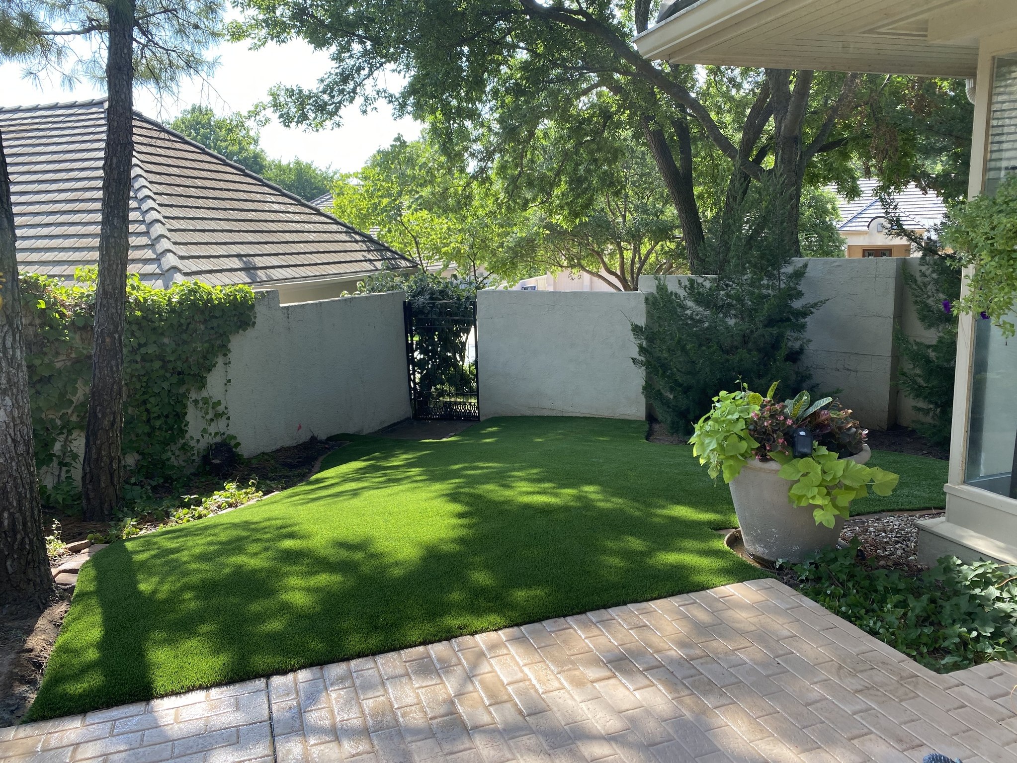 an Artificial Grass Lawn