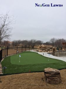 install artificial turf putting green