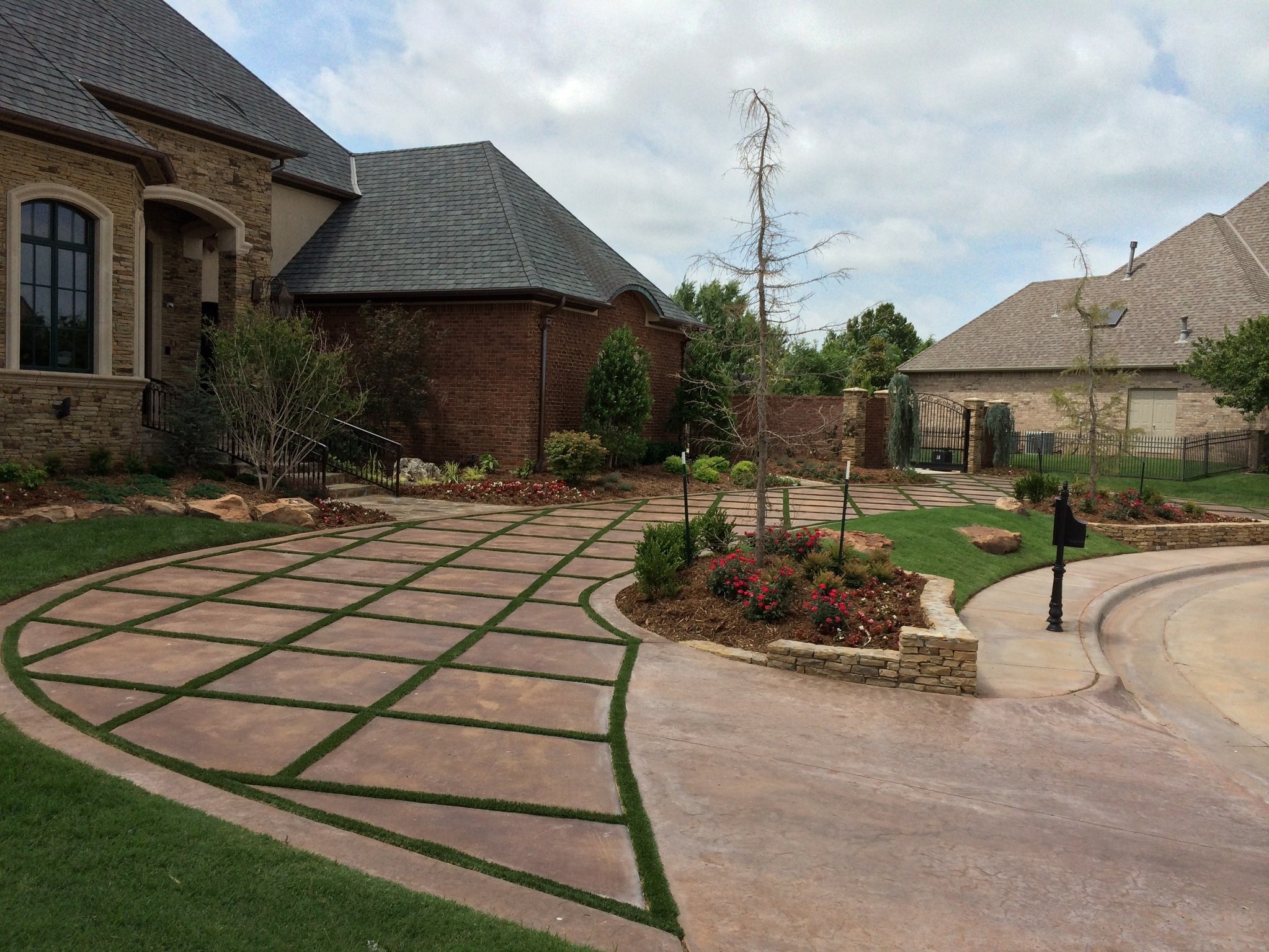 synthetic turf installation